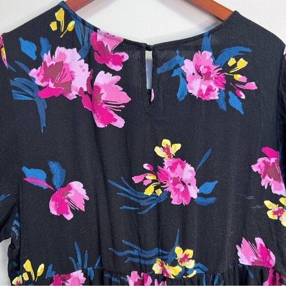 TORRID  Floral Babydoll Tunic Top Size 3 - Picture 5 of 11